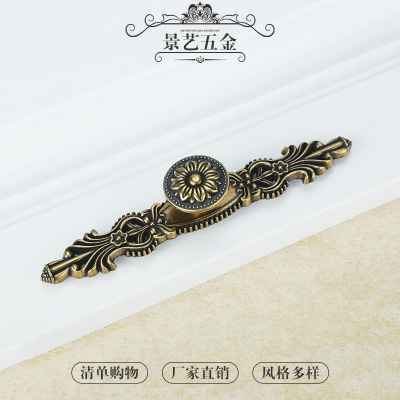 廠家批發(fā) 歐式短條青古拉手 櫥柜古銅單孔長條拉手 抽屜衣柜把手