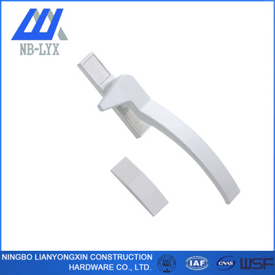 廠家直銷 七字執(zhí)手鋁合金平開窗把手 門窗配件 單點高執(zhí)手