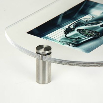 純正不銹鋼實心廣告裝飾釘 廣告牌亞克力支撐 螺釘圓柱【25mm】