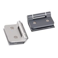 廠家直銷批發(fā)鋁合金弧面一體黑色銀色玻璃門合頁辦公室高隔斷合頁