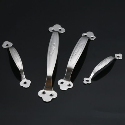 不銹鋼衣柜拉手現(xiàn)代簡約抽櫥柜屜把手加厚實心梅花拉手柜門把手