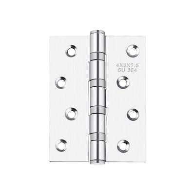 不銹鋼合頁(yè)4寸平開合頁(yè)加厚木門櫥柜衣柜門窗五金配件合頁(yè)鉸鏈
