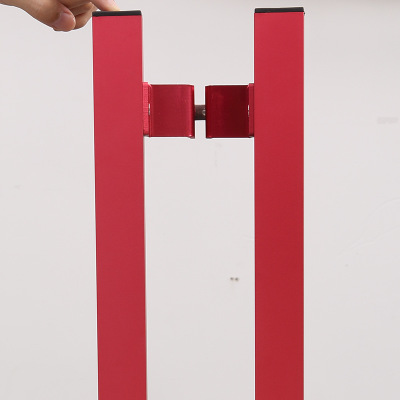 廠家批發(fā)玻璃大門拉手定制 鋁合金門把手供應(yīng) 酒店商場黑紅色扶手