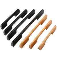 一米加長現(xiàn)代簡約鋁合金柜門拉手美式黑色鞋柜衣柜櫥柜加長門把手