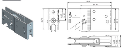 鋁合金推拉門窗 家居五金 廠家直銷 滑輪HL-A15