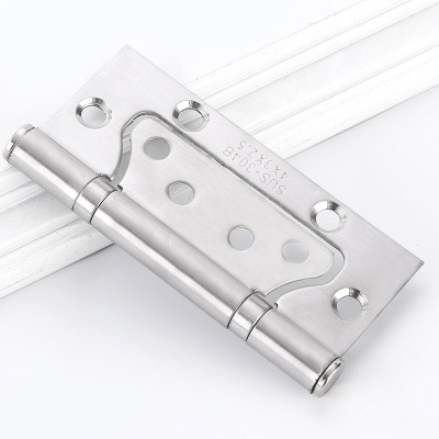 4寸不銹鋼靜音軸承 合頁(yè)套裝 彈簧隱形門加厚關(guān)閉暗門器門吸鉸鏈