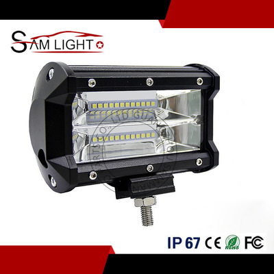 廠家直銷電商新爆款三排24珠72W LED工作燈長(zhǎng)條燈行駛越野車燈
