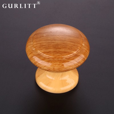 供應(yīng)仿木紋拉手 固本環(huán)保水轉(zhuǎn)印噴油圓形對球塑料單孔拉手 批發(fā)