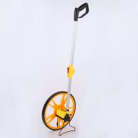 手推式機械測距輪折疊直立手推式長度測量輪高精度測距輪機械雙輪