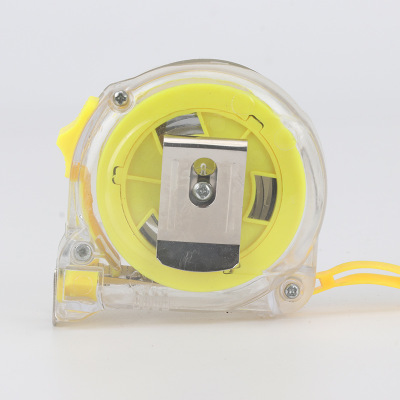 廠家批發(fā) 新透明卷尺 3米5米伸縮不銹鋼卷尺 高精度耐磨工程卷