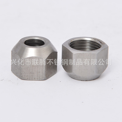 緊固件數(shù)控車床加工 定做非標螺母 M10臺階鍍鋅螺帽 金屬五金配件