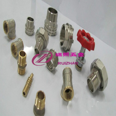 瑞照五金 車床加工中心 數(shù)控 不銹鋼 空心螺紋水暖接頭 來圖定做