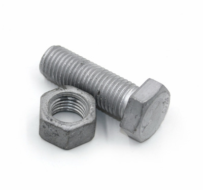 栓M16熱浸鋅外六角螺絲4.8級(jí)熱鍍鋅六角頭螺永年