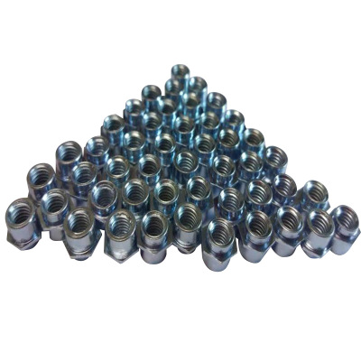 通孔壓鉚螺柱 環(huán)保碳鋼壓螺柱母柱 現(xiàn)貨供應(yīng)藍白鋅SO-M4-7