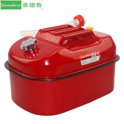 加厚臥汽油桶5l10升20升便攜柴油壺車載鐵油箱汽車摩托車存儲(chǔ)備用