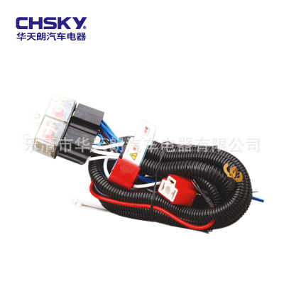 12V/24V4燈汽車(chē)大燈增亮器大燈增亮線(xiàn)束汽車(chē)改裝線(xiàn)汽車(chē)燈光加強(qiáng)線(xiàn)