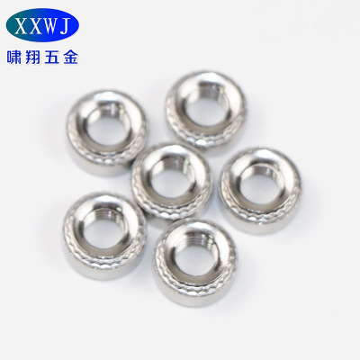 廠家批發(fā)304不銹鋼美標(biāo)壓鉚螺母 壓板螺帽壓花壓鉚螺母直銷