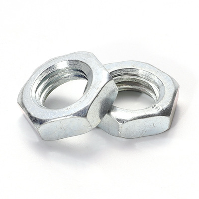 鍍鋅8級(jí)薄螺母高強(qiáng)度鍍鋅外六角螺母GB6172焊接螺絲螺帽配件