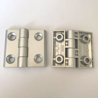 金屬合頁(yè)3040孔距35*30鋅合金合頁(yè)配鋁型材四孔合頁(yè)