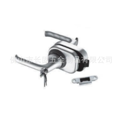 長固ST-G024玻璃門鋁執(zhí)手鎖 辦公室中央鎖高隔配件隔斷門鎖