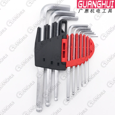 捷科Jetech 內(nèi)六角套裝 球頭鍍鉻內(nèi)六角 9支裝