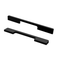 廠家直銷極簡輕奢衣柜拉手現(xiàn)代簡約啞黑色金色鋁合金加長柜門拉手