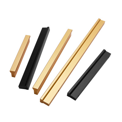 廠家直銷定制T型通天拉手全屋定制鋁合金金色黑色衣柜櫥柜門拉手