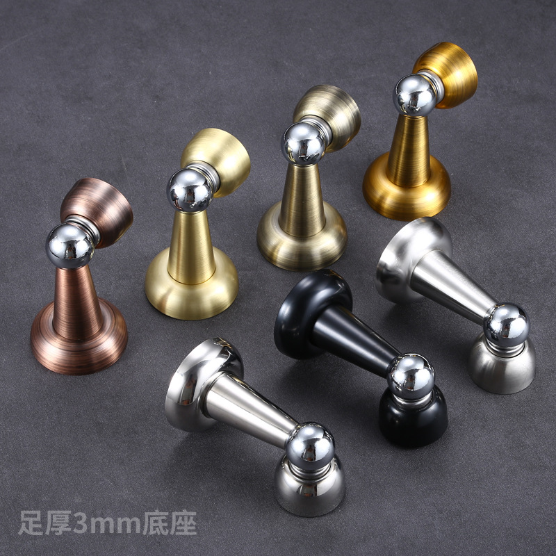 不銹鋼門吸加厚3mm墻吸強(qiáng)磁力隱形門頂防撞門擋衛(wèi)生間黑色吸門器