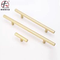 現(xiàn)代簡約北歐黑色柜門鋁合金拉手衣柜櫥柜抽屜拉絲金色長拉手定制