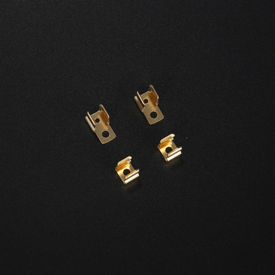 BS保險(xiǎn)管開關(guān)銅片黃銅夾開關(guān)U型銅片開關(guān)插片五金沖壓彈片直銷
