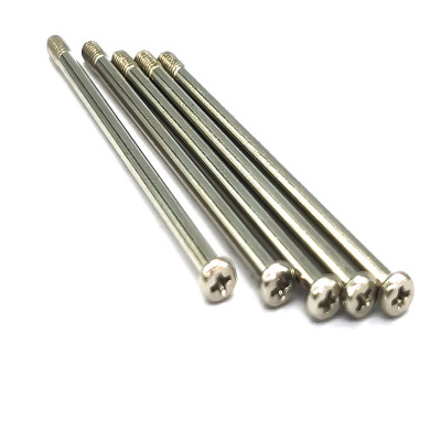 深圳廠家專業(yè)定制云拍桿螺絲|機(jī)器緊固件配件|鍍鎳精密特長螺絲