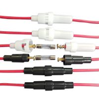 廠銷5*20保險絲座帶線螺旋式保險絲座，阻燃材料耐高溫！