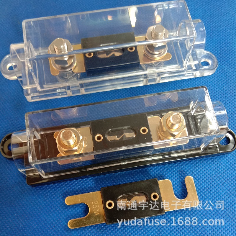 廠銷大號叉栓式汽車保險絲座ANL防水保險絲盒環(huán)保材料品質保證