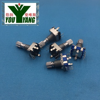 EC11-20P-15KQ編碼器 旋轉(zhuǎn)電位器 可調(diào)電阻 B10K 旋鈕帽 旋鈕