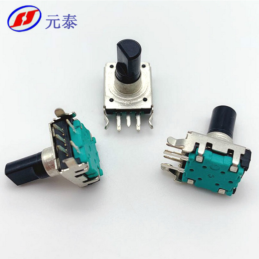 EC12旋轉(zhuǎn)編碼器臥式帶開關(guān)塑膠柄數(shù)字編碼開關(guān)數(shù)字電位器廠家直銷