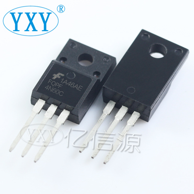 廠家直銷 FQPF4N60C 4N60 TO-220F 4A 600V MOS場(chǎng)效應(yīng)管