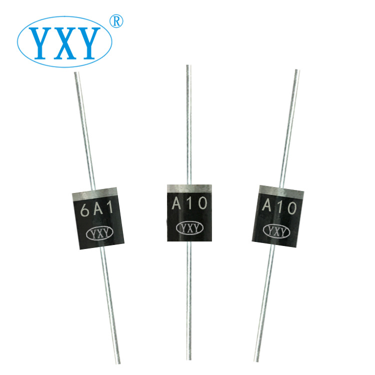 廠家直銷 6A10 R-6封裝 大電流 6A 1000V 插件整流二極管