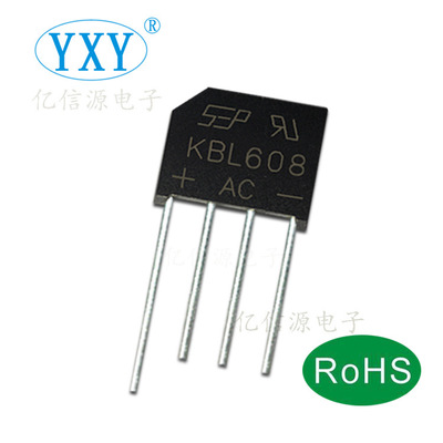 橋堆廠家直銷 KBL610 整流橋堆 KBL608 DIP-4 足芯片 質(zhì)量穩(wěn)定