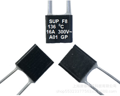 廠家直供 防雷溫度保險(xiǎn)絲 16A 136度 F8 300Vac 6kA 12KA