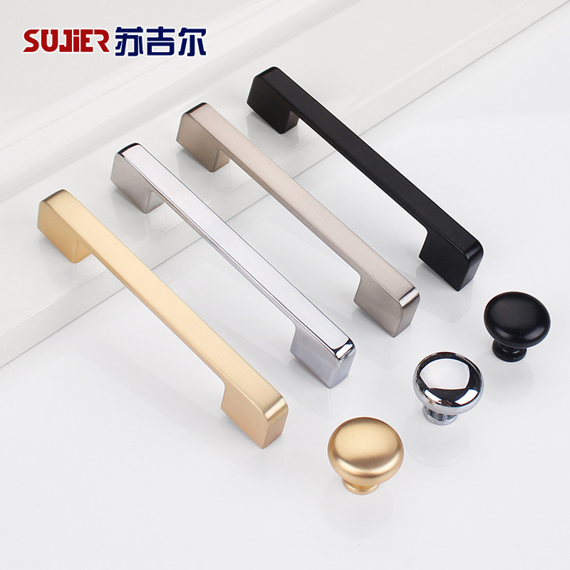 廠家直銷美式黑色櫥柜抽屜拉手北歐定制家裝現(xiàn)代柜門吊柜小把手