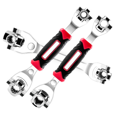 廠家批發(fā)八合一多功能套筒扳手萬能搬手萬向旋轉(zhuǎn)多頭扳手狗骨頭