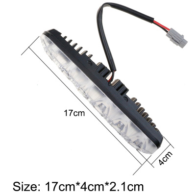 新款汽車燈小魚叉6LED流光轉(zhuǎn)向LED跑馬雙色超亮流水轉(zhuǎn)向燈 日行燈