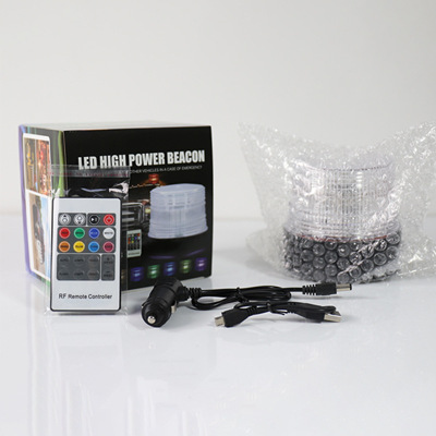 安全警示燈校車工程車led開道爆閃燈黃色專用超亮帶強磁鐵吸頂燈