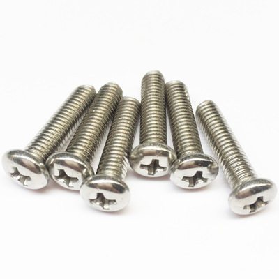 促銷201不銹鋼十字圓頭螺絲M3M4M5M6M8盤頭螺釘機(jī)絲圓頭機(jī)螺釘