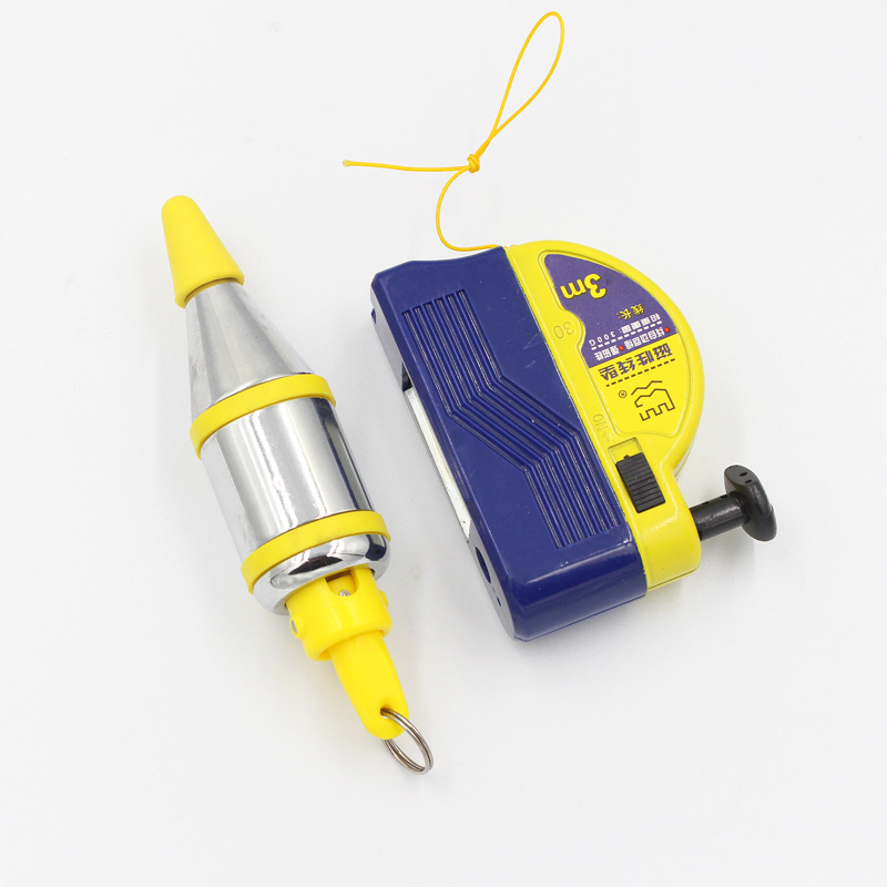 長城精工磁性線墜線垂吊錘線錘吊墜3/6/8m 建筑工程測量裝修工具