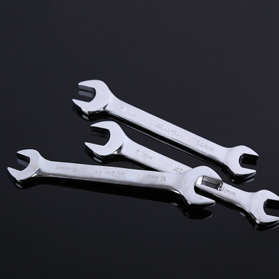 德式公制鏡面開(kāi)口扳手多規(guī)格鉻釩鋼汽修呆頭扳手防爆鍍鉻雙頭扳手