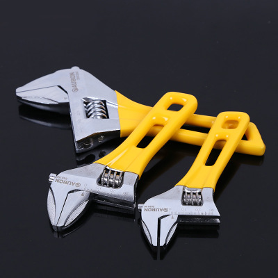 現(xiàn)貨批發(fā)4-6寸公制大開(kāi)口扳手 沾塑柄省力扳手汽修維修用手動(dòng)扳手