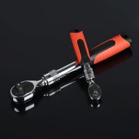 伸縮棘輪柄扳手 棘輪套筒扳手 長度可調(diào)汽修扭力快速扳手