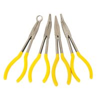 廠長批發(fā)11寸加長柄尖嘴鉗 275mm尖咀鉗彎嘴鉗長嘴鉗O型彎咀鉗子