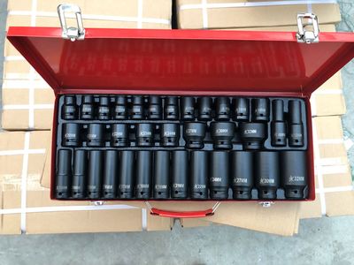 廠家供應1/2氣動套筒35PCS長短套筒組套風動套筒